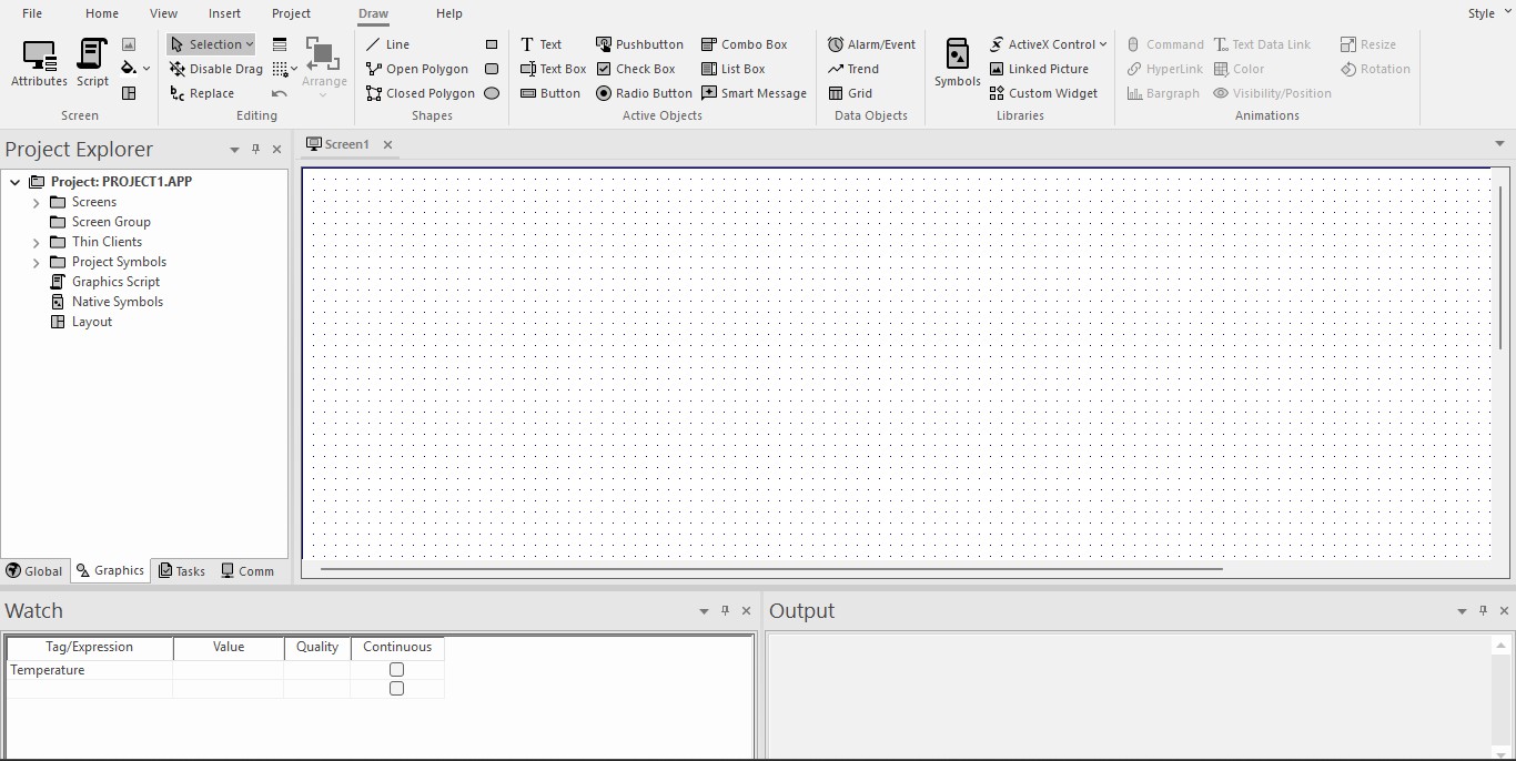 AVEVA Edge SCADA Dashboard